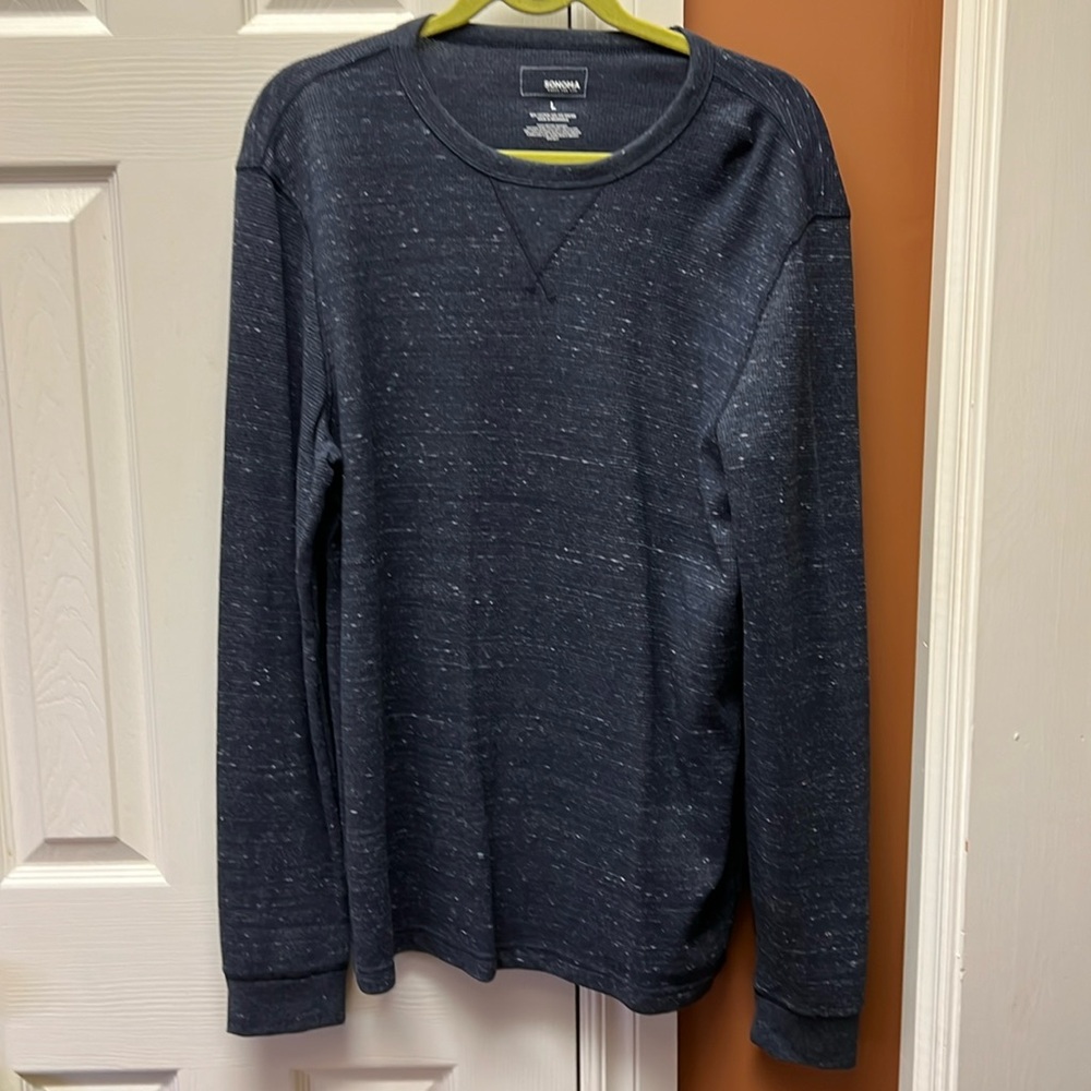 Sonoma Men’s Blue Long Sleeve Top. Size L. Like New! Never Worn!